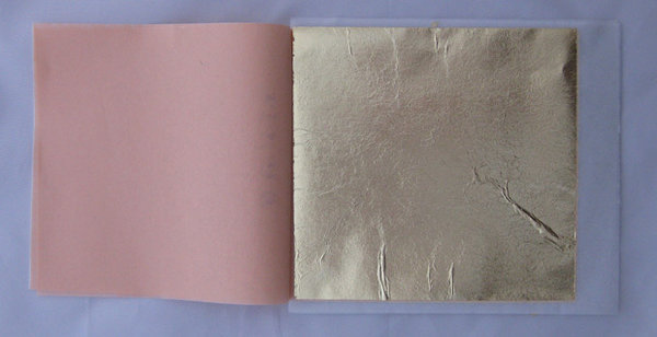 Schlagmetall Farbe 2 1/2 mittelgold, lose - 100 Blatt à 16x16 cm