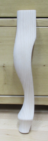 Holzbein geschweift Buche 340 mm