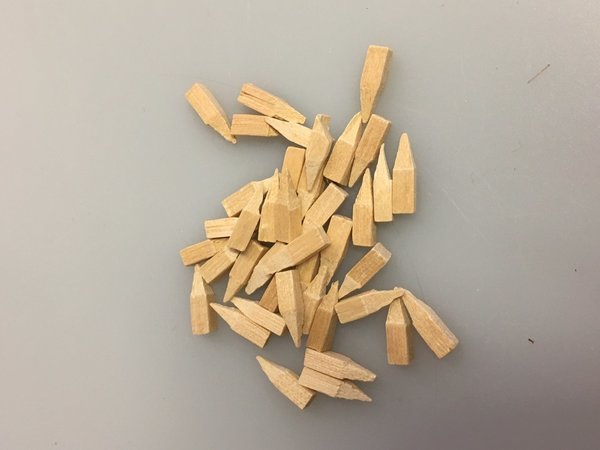 Holzstifte (3½- 8) für Stuhlgeflecht